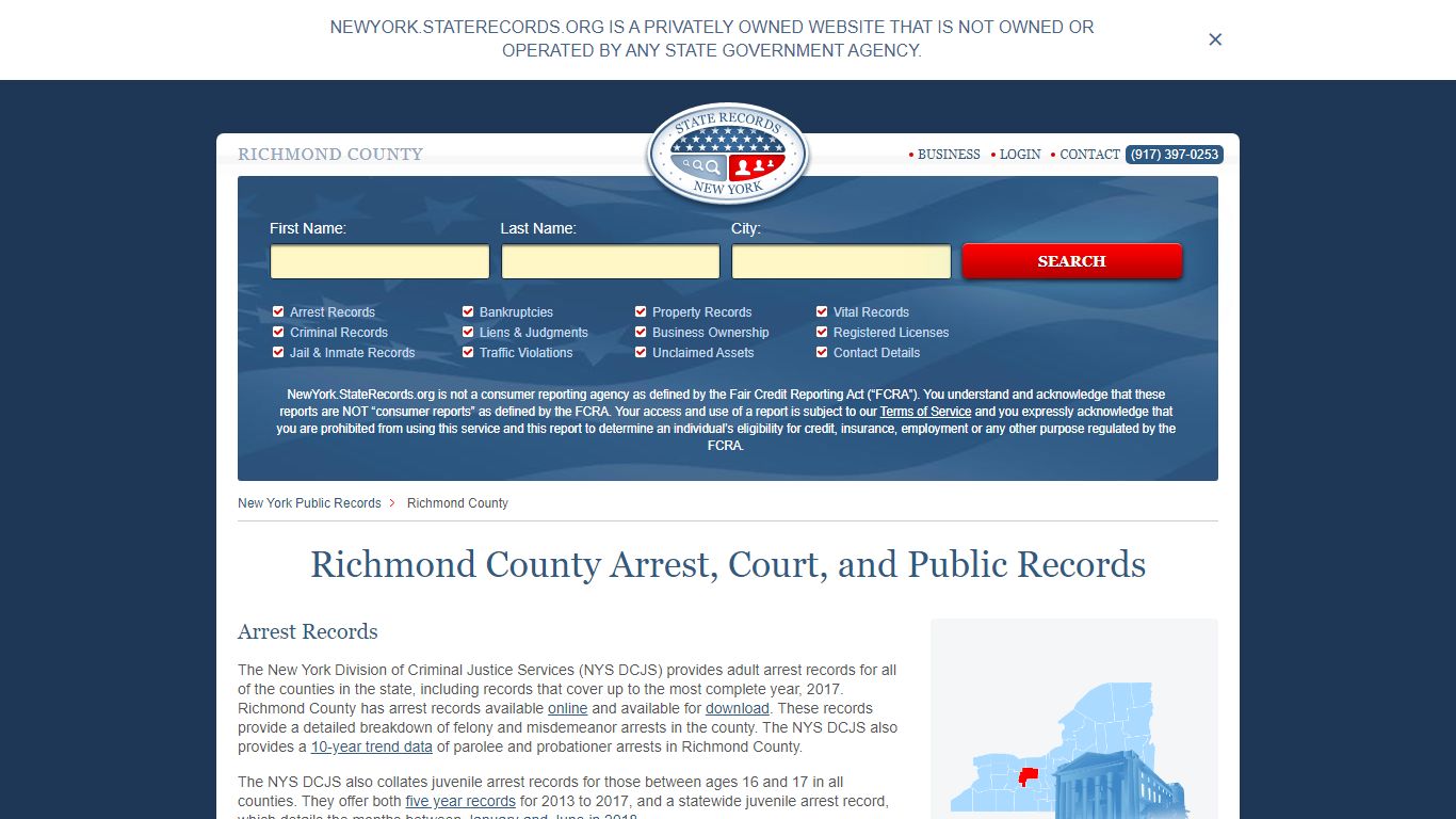 Richmond County Arrest, Court, and Public Records